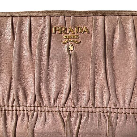 Prada Women's Light Pink Zip-Around Wallet - Picture 2 of 10